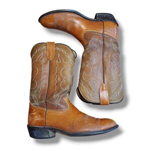 Vintage Cowboy Boots Brown Size 10.5 us Mens